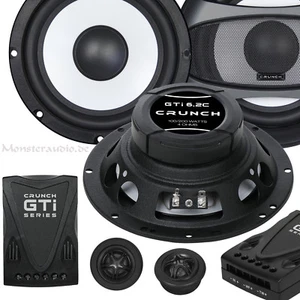 Crunch 200 Watt 2-Wege Kompo System Auto Lautsprecher Set GTI-6.2C 16,5cm 165mm - Bild 1 von 1