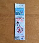 1986 MLB ALCS Game 6 Ticket Boston Red Sox California Angels Fenway Park