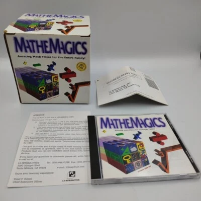 Vintage MatheMagics Interactive CD-ROM Learning Cube - Math Fun for Family! - Image 1 of 4