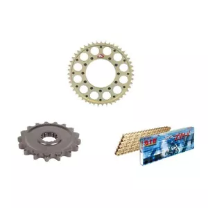 Triumph Speed Triple 1050 2011-2019 DID ZVMX Gold Chain + Renthal Sprocket Kit - Picture 1 of 3