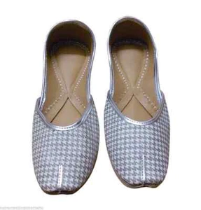 Women Shoes Jutties Wedding Indian Punjabi Mojaries Handmade Flip-Flops US 8.5 - Picture 1 of 10