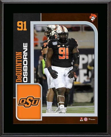 DeQuinton Osborne Oklahoma State Cowboys 10.5" x 13" Player Plaque Cover