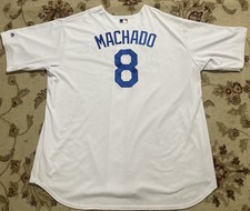 Los Angeles Dodgers #8 Manny Machado Majestic Flex Baseball Jersey Size 3XL