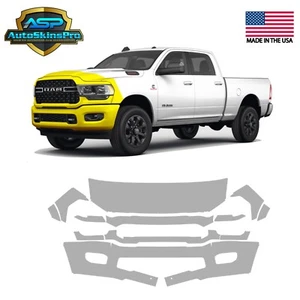 Precut Paint Protection Film (PPF) for 2019-2024 Ram 2500 / 3500 Partial Front - Picture 1 of 6