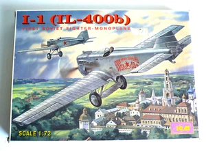 KIT ICM UKRAINE SOVIET MONOPLAN (IL-400b) BOITE 26x19 1/72ème COMPLET - Imagen 1 de 4