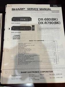 ORIG. SHARP DX-680 (BK) DX-R790 BK Manuale di riparazione e assistenza 240 2274 *ORIGINALE* - Foto 1 di 1