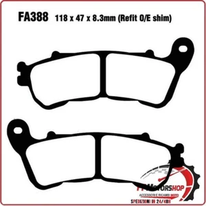 PASTIGLIE FRENO PER HONDA SH300I 07 ANTERIORE INTEGRA 700 12> EBC SFAC388 CARBON - Foto 1 di 4
