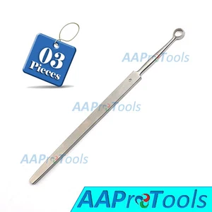 3 Pcs ENT Dermatology Fox Dermal Curettes 6mm Surgical MedicaI 5.5" Instruments - Picture 1 of 3