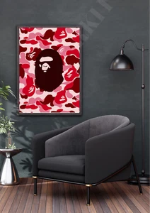BAPE Bapesta A BATHING APE POSTER PRINT PICTURE WALL ART HYPE SUPREME A3 A4 SIZE