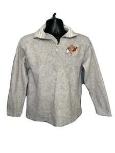 Vintage Rugrats 1997 Viacom Fleece 1/4 Zip Pullover Children's Kids 14/16 Gray - Picture 1 of 11