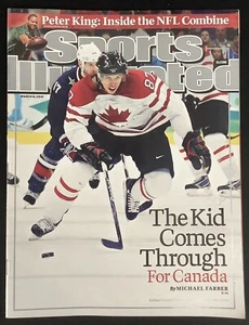 Sidney Crosby Team Canada Sports Illustrated 3/8/10 No Label Olympic Gold Mag - Picture 1 of 6