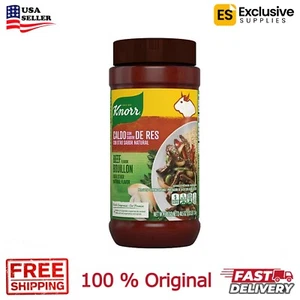 KNORR Beef Flavor Bouillon CALDO CON SABOR de RES - JAR 40.5 Oz. 2.53lb. - Picture 1 of 6