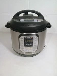 Instant Pot 6 Qt. Electric Pressure Cooker IP-DU060 V3 Black/Silver 7-Setting - Picture 1 of 7