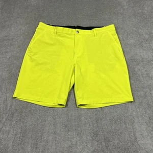 Adidas Ultimate 365 Golf Chino Shorts Mens 38 x 8 Neon Flat Front Bright Bright - Picture 1 of 9
