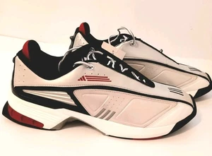 Herren Y2K Adidas Schuhe AdiPrene Basketball Turnschuhe schwarz weiß rot 13 neu mit Etikett Vintage - Bild 1 von 7