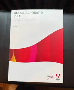 Adobe Acrobat 9 Pro Professional for Mac with Serial Number - Picture 1 of 6
