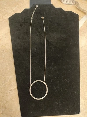 Silpada  N3087 Duomo Hammered Sterling Silver 925 Open Circle Pendant Necklace - Image 1 of 4