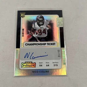 Nico Collins Contenders Championship 2021 automático/49 Houston Texans - Imagen 1 de 13