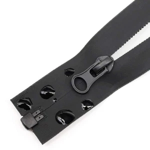 #5 Separating Waterproof Zippers 2 PCS 14 Inch Black Bulk for Sewing Coats - Picture 1 of 1