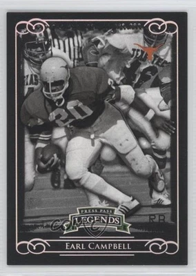 2008 Legends Silver Holofoil /499 Earl Campbell (Burnt Orange Jersey) #86 HOF - Image 1 of 2