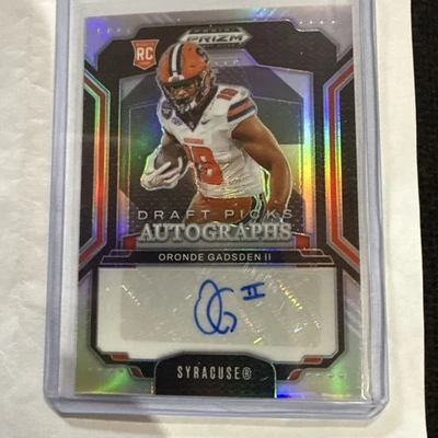 ORONDE GADSDEN II 2025 Prizm Draft Picks Silver Prizm RC AUTO SP Foto 1 de 4