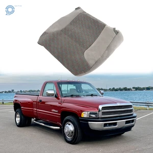 Front Driver Bottom Gray Seat Cover For 1994-1997 Dodge Ram 1500 2500 3500 Cloth - Picture 1 of 14