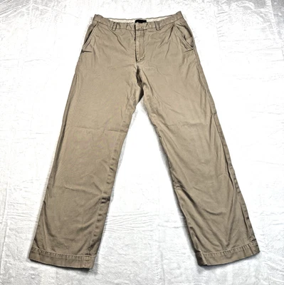 Pantalones chinos Banana Republic para hombre 34 X 34 color tostado Dawson calce relajado sarga Foto 1 de 4