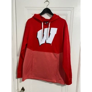 NWT Wisconsin Badgers Hoodie Sweatshirt Men's Size L - Picture 1 of 8