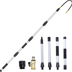 Telescopic Gutter Cleaning Tools from the Ground, Rain Gutter Cleaner Hose Attac - Picture 1 of 12
