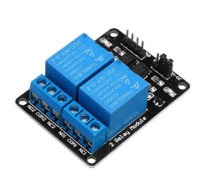 12V 2 Channel Relay Module Shield pour Arduino ARM PIC AVR DSP Electronic - Photo 1/3