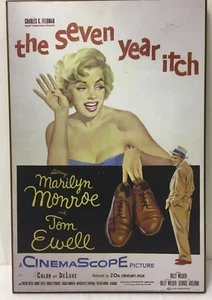 Vintage Marilyn Monroe Wood Wall Art - The Seven Year Itch - Picture 1 of 6