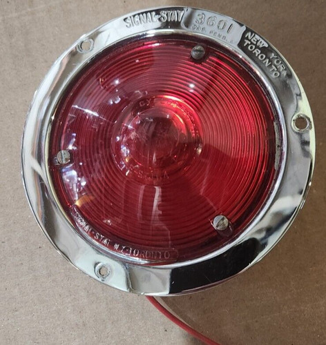Signal Stat 360 Chrome Surround Red Lens | Universal Fitment | Red ...