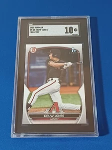 2023 Bowman Druw Jones 1. Rookie RC #BP-25 SGC 10 Edelsteine neuwertig! Neue Platte! - Bild 1 von 2