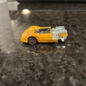 Vintage Hot Wheels Mattel 1968 M6A REDLINE McLaren Orange Rear Tire Missing - Picture 1 of 12