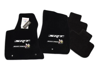 Alfombrillas Dodge Charger SRT Scat Pack Mopar con licencia 4 piezas premium 32 oz en stock Foto 1 de 4