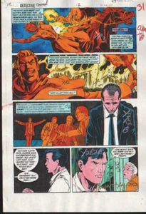 BATMAN DETECTIVE COMICS ANNUALE 2 PRODUZIONE ART FIRMATO ADRIENNE ROY COA PG 27 - Foto 1 di 2