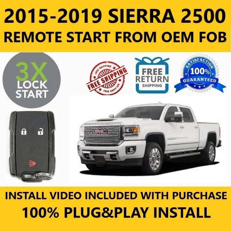 Arrancador de arranque remoto 100 % Plug & Play 2014-2018 GMC SIERRA 2500 Foto 1 de 1