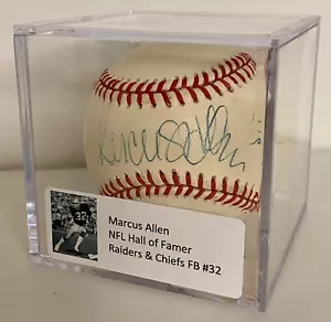Marcus Allen #32 firmato MLB AL Baseball Auto NFL Raiders Football PSA RARO - Foto 1 di 4