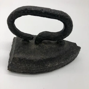 Early Antique Heavy Hand Forged Primitive Sad Iron - Picture 1 of 9