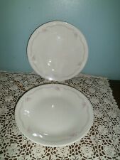 PAIR OF SIDE PLATES ~ CORELLE by CORNING 'ENGLISH BREAKFAST' ~ 1990's (RETIRED)