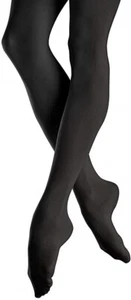 Bloch 171698 Girls Dance Endura Footed Tights Black Size Child Medium - Picture 1 of 2