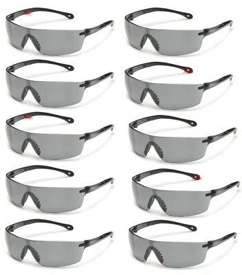 10双/包盒网关Starlite方形烟/灰色安全眼镜太阳Z87+ — 第 1/4 张图片