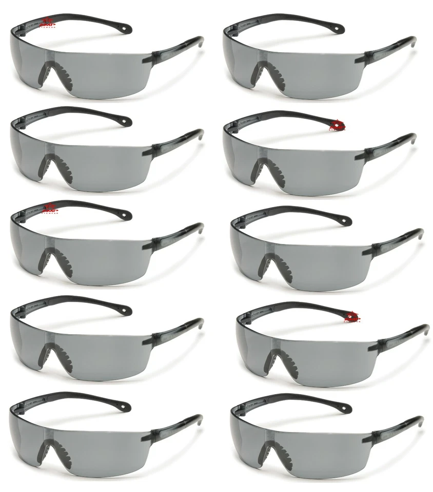 Квадратные противотуманные дымчатые/серые защитные очки Gateway Starlite упаковка 10 шт. - Изображение 1 из 4