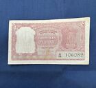 India 2 Rupees 1957-1962 Tiger Indian Currency Bank Note World Money  US Seller