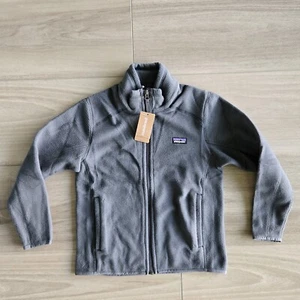 Patagonia Jacket Boys S (7-8) Gray Fleece Radiant Flux Full Zip Outdoor Hike - Picture 1 of 11