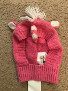 PORTOLANO KIDS BABY GIRL'S UNICORN HAT SIZE 12-18M PINK $99 - Picture 1 of 4