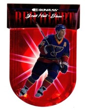 1997-98 Donruss RED ALERT #5 Brett Hull SERIAL #3709/5000 ST. LOUIS BLUES