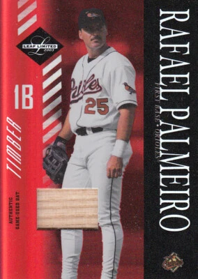 2003 Leaf Limited Timber #30 Rafael Palmeiro O's /25 - NM-MT - Image 1 of 2