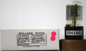 ECC33 6SN7GT B65 brauner Sockel hergestellt in Gt. Großbritannien Menge 1 Stck. - Bild 1 von 11