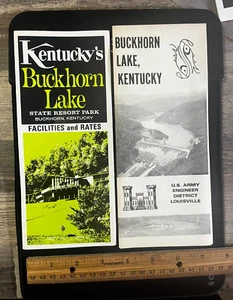 dd   Vintage 1970's Buckhorn Lake Kentucky State Park Lot of TWO Brochures - Picture 1 of 2